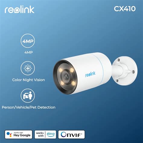 Reolink Colorx K Poe Cam Ra De S Curit Ext Rieure Avec Ouverture F