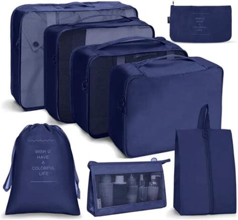 OSDUE Packing Cubes 8 PCS Travel Organiser Packing Bags Travel