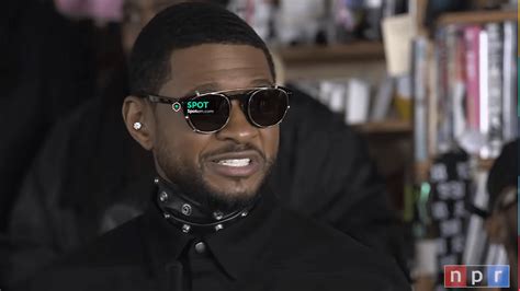 Celine sunglasses worn by Usher at NPR Music Tiny Desk Concerts | Spotern