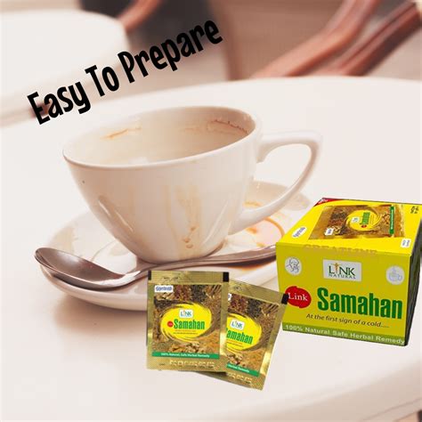 Samahan Ayurvedic Herbal Tea 100 Sachets Natural Drink Relief Cough ...