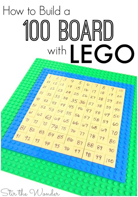 How to Build a 100 Board with LEGO | Stir The Wonder