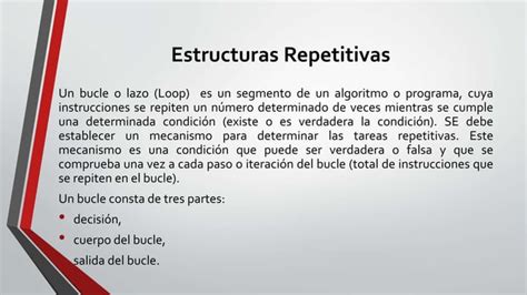 Estructuras Repetitivas Ppt