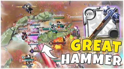 GREAT HAMMER IN CASTLE CHIPS EQMS Albion Online ZVZ YouTube