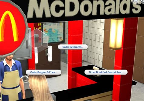 Functional Mcdonald S Custom Stall Insimnia Tumblr Sims Sims