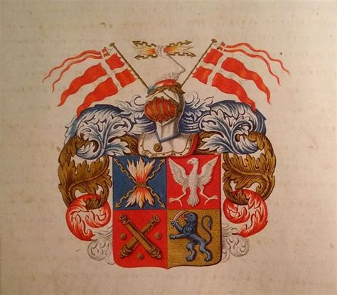 The coat of arms of Peter Jansen Wessel - better known as Tordenskiold ...