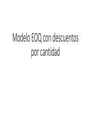 Modelo EOQ Con Descuentos Por Cantidad Pdf Modelo EOQ Con Descuentos