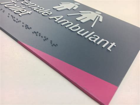 Custom Moulded Acrylic Braille Sign Braille Sign Supplies