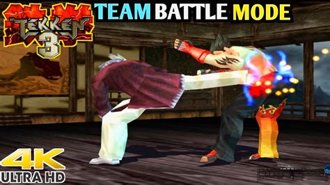 Tekken 3 Heihachi Team Battle Mode Gameplay Walkthrough GAME 4K 60FPS