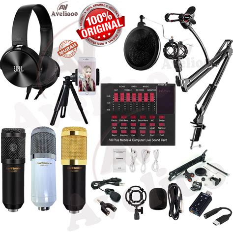 Jual Paket Kumplit Mic Condenser Bm Stand Soundcard V