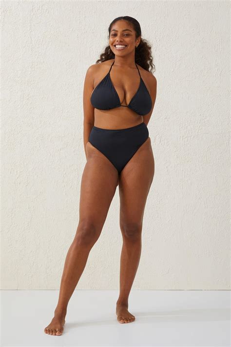 Curve Swim Highwaisted Full Bikini Bottom Black Cotton On Swimwear