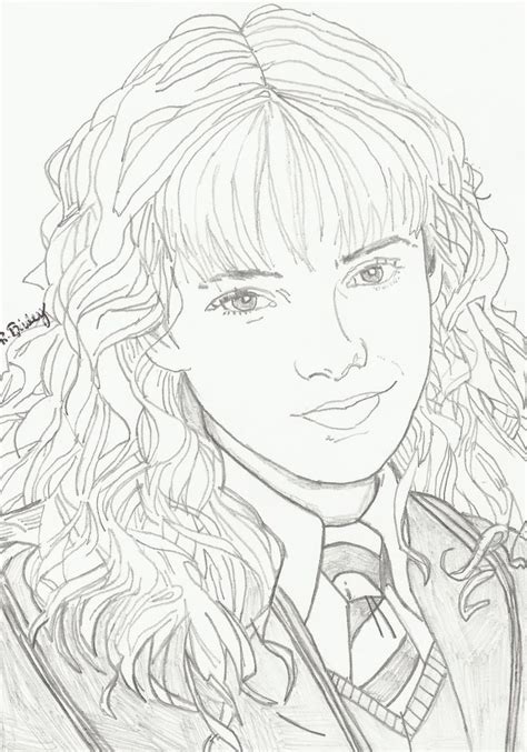 Hermione Granger Pencil Portrait