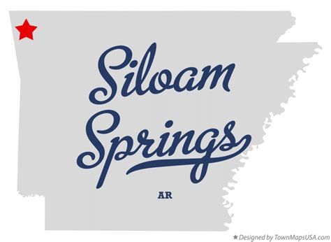 Map of Siloam Springs, AR, Arkansas