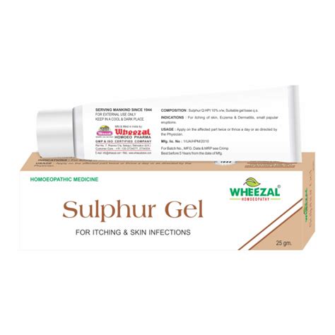 Buy Wheezal Sulphur Gel G Online At Discounted Price Netmeds