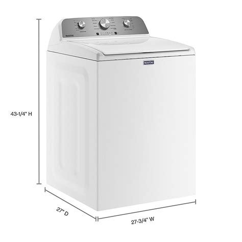 Maytag 4 5 Cu Ft High Efficiency Top Load Washer With Deep Fill White