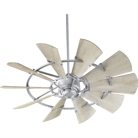 Quorum Windmill Ceiling Fan - Outdoor - Galvanized - FREE SHIPPING ...