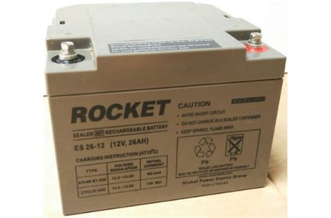 Battery Vrla Rocket Es26 12 Distributor Baterai Rocket