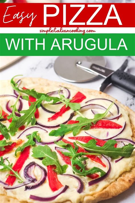 Amazing Italian Arugula Pizza Recipe With Ricotta Simple Italian Cooking