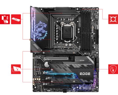 MSI MPG Z590 Gaming EDGE Wifi (LGA1200, Z590, DDR4, USB3.2, SATA3 ...