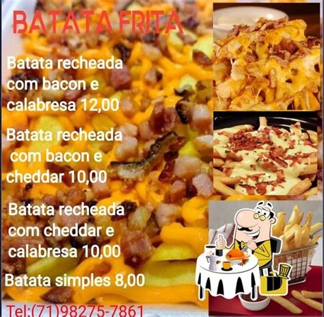 Batatas fritas recheada restaurante Mata de São João Avaliações de