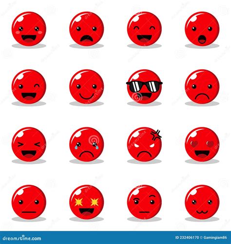 Blood Emoticon Character Icon For Apps Stock Vector Illustration Of