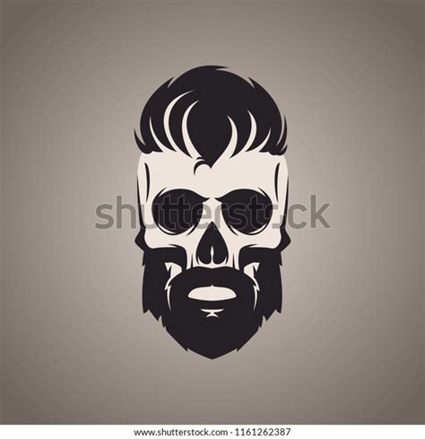 Bearded Skull Barber Shop Logo