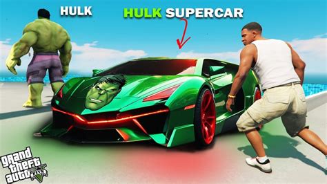 Franklin Stealing Hulk Car In Gta Techerz Youtube