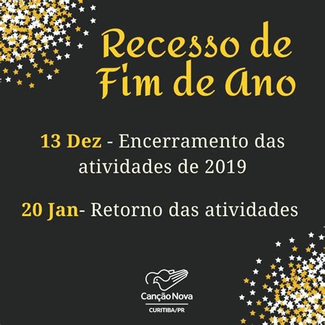 Recesso De Fim De Ano Can O Nova Curitiba Curitiba