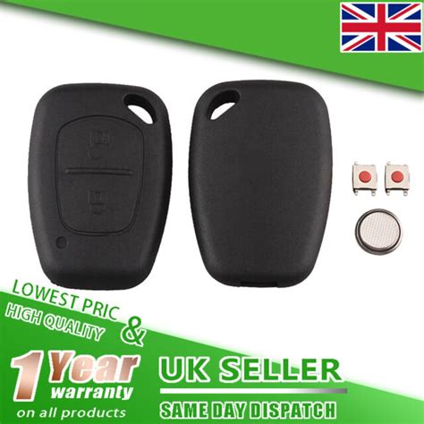 Vauxhall Opel Vivaro Movano Trafic 2 Button Remote Key Fob Case Repair Kit Uk For Sale Online Ebay