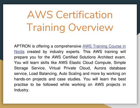 Ppt Aws Training In Noida Powerpoint Presentation Free Download Id