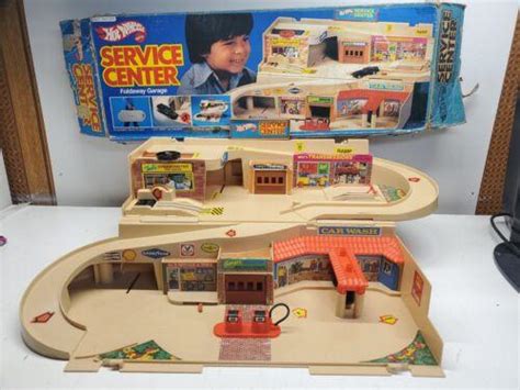 Vintage Mattel Hot Wheels Service Center Sto Go Set Box