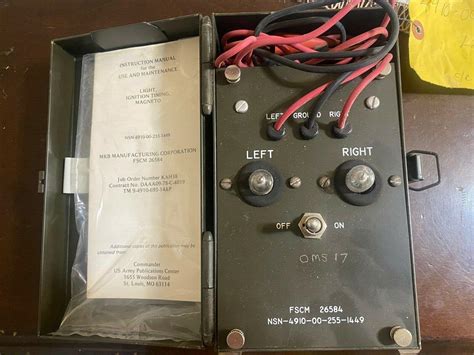 MILITARY GENSET MAGNETO TIMING LIGHT MKB M274, 2a042, 4a084 | #3896110082