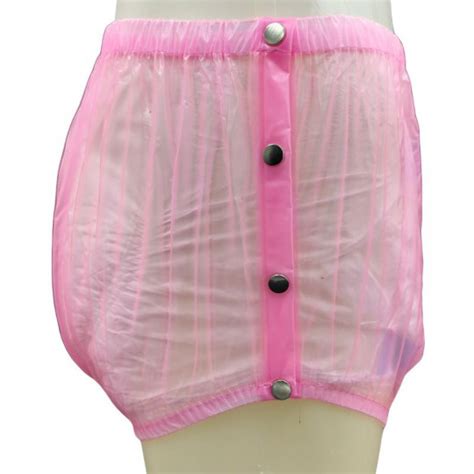 Culotte d incontinence Rose à bouton pression en pvc Haian