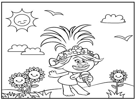 18 Trolls World Tour Coloring Pages