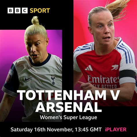 Wsl Tottenham V Arsenal Confirmed For Bbc Tv Bbc Sport