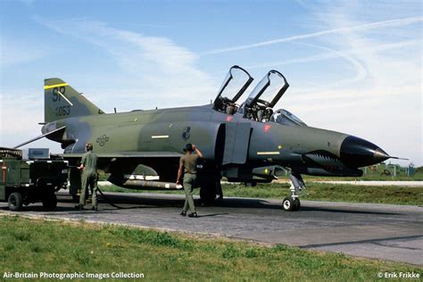 A U.S. Air Force F-4E Phantom II seen in Karup, Denmark wearing the ...