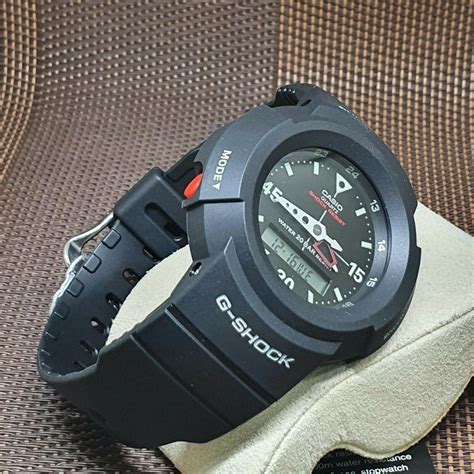 Casio G Shock Aw E E Black Resin Analog Digital Men S Sport Watch