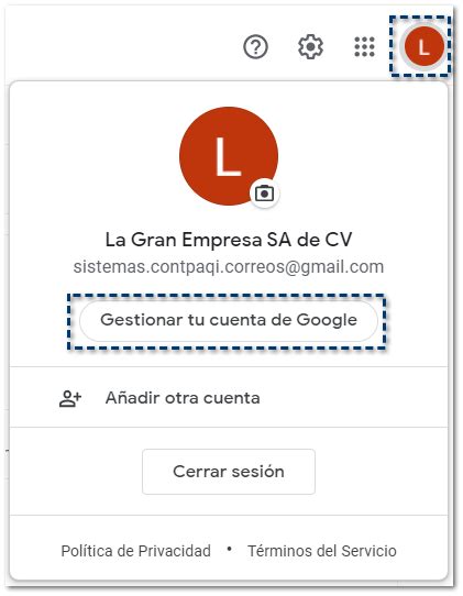 Configura la Verificación en dos pasos en Gmail