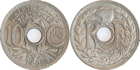 1930 10 Centimes Lindauer BU MA Shops