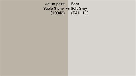 Jotun Paint Sable Stone 10342 Vs Behr Soft Grey Rah 11 Side By Side