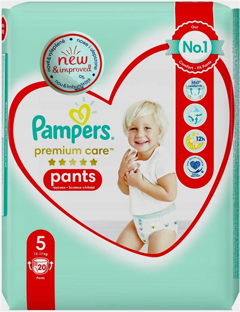 PAMPERS Premium Care Pants Pieluchomajtki Rozmiar 5 20 Szt 12 17 Kg