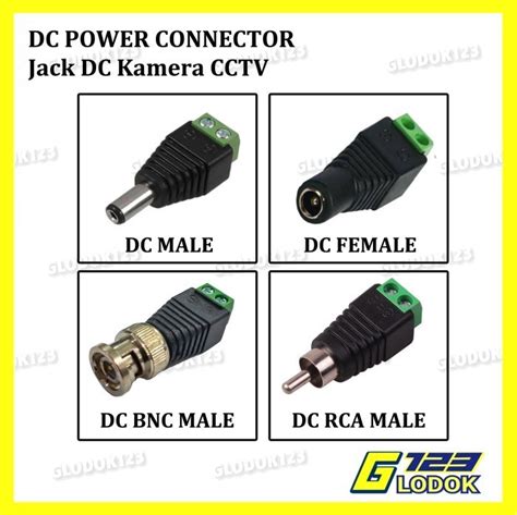 Jual Jack Dc Female Male Rca Bnc Connector Cctv Kamera Konektor Cewek