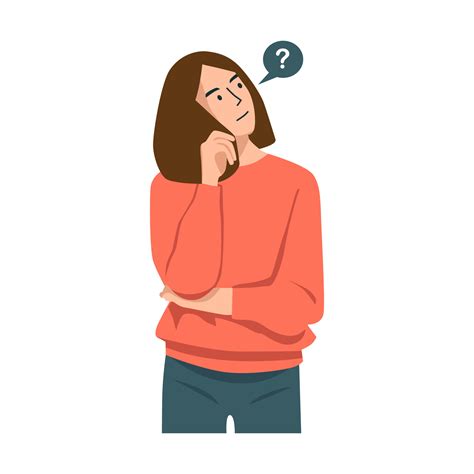 confused thinking person,vector flat illustration 23794862 Vector Art ...