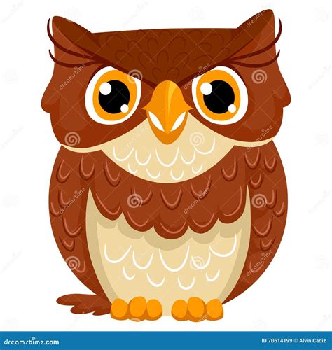 Hibou Mignon De Dessin Anim Illustration De Vecteur Illustration Du