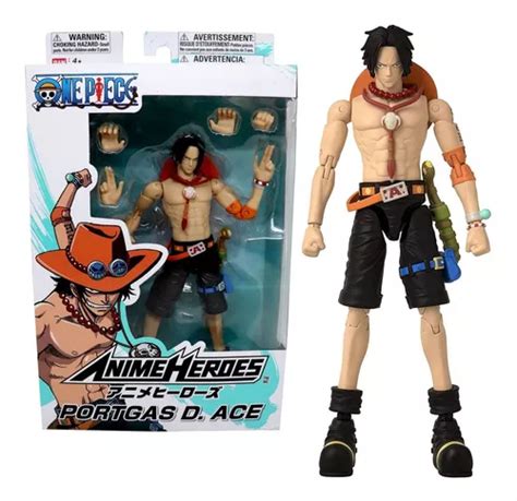 Figura Articulada Portgas D Ace Anime Heroes One Piece Env O Gratis