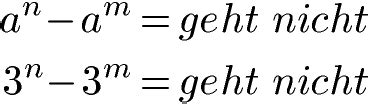 Potenzen Subtrahieren Beispiele Und Erkl Rungen