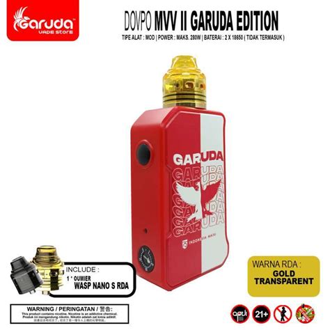 Jual Mod MVV II Garuda Edition Dovpo 100 Authentic Di Seller Garuda