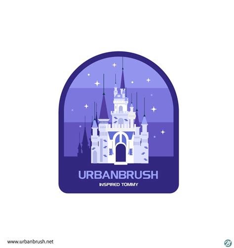 마법의 성 로고 일러스트 Ai 무료다운로드 Free Magic Castle Logo Urbanbrush