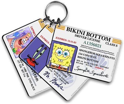 Spongebob Bikini Alt S R C Ehliyet Anahtarl K Paketi L Paket