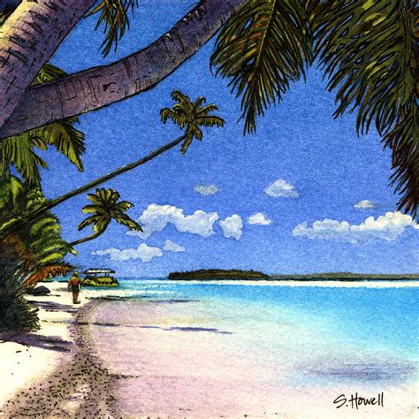 One Foot Island Painting By Sandi Howell Fine Art America