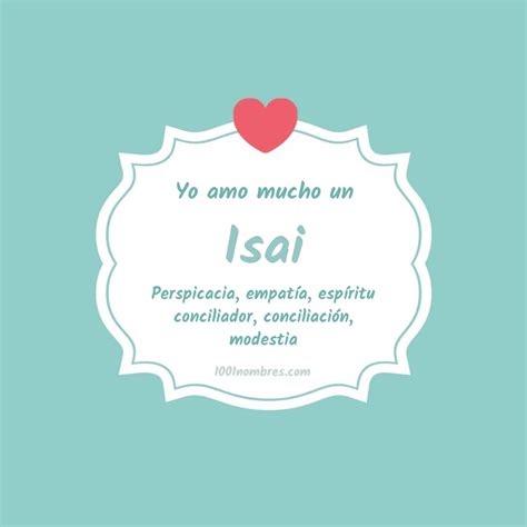 Significado Del Nombre Isai